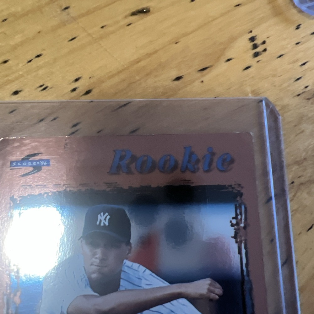 DEREK JETER RC Score RARE INSERT ROOKIE CARD‎ $$ Foil Dugout Collection YANKEES! - Picture 3 of 5